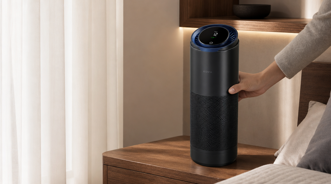 KOVA SmartAir Portable Air Purifier in use