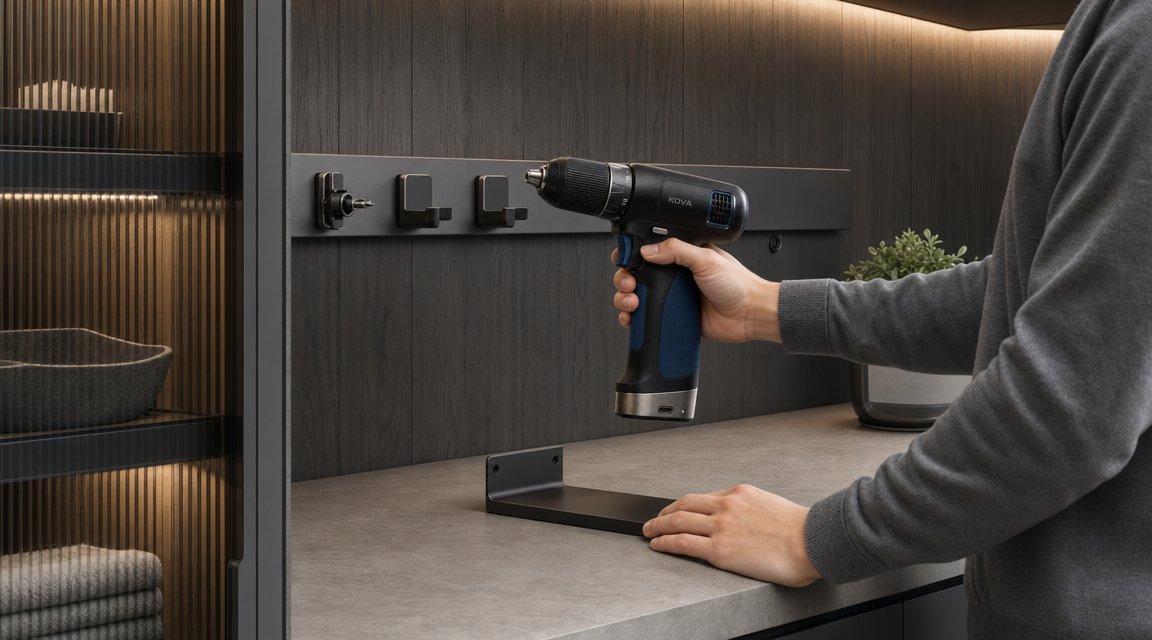 KOVA Precision 12V Brushless Compact Drill in use