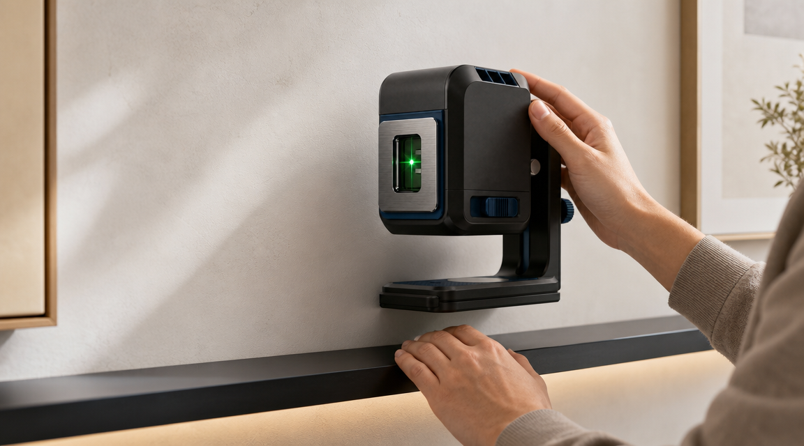 KOVA Smart Self-Leveling Laser Level in use
