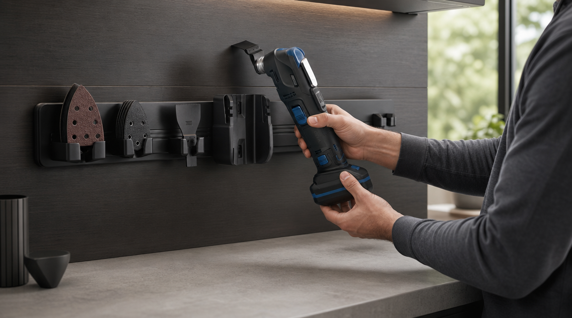 KOVA 20V Brushless Oscillating Multi-Tool in use