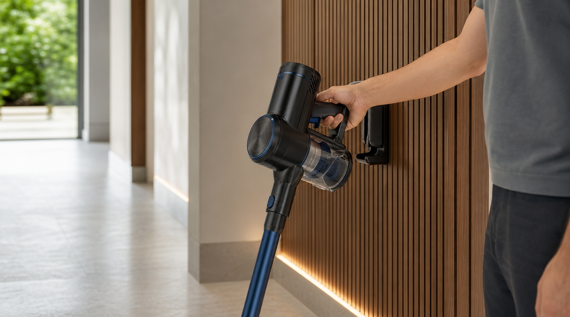 KOVA V12 Cordless Stick Vacuum in use