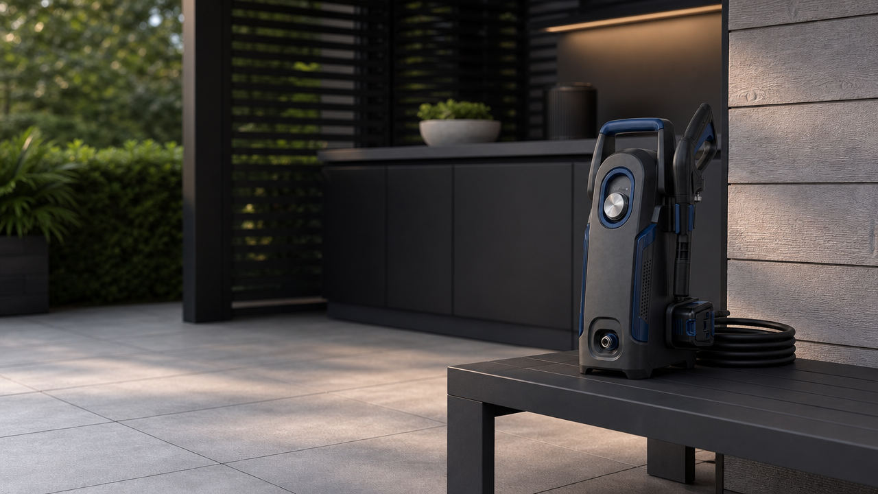 KOVA AquaJet Portable Cordless Pressure Washer lifestyle detail