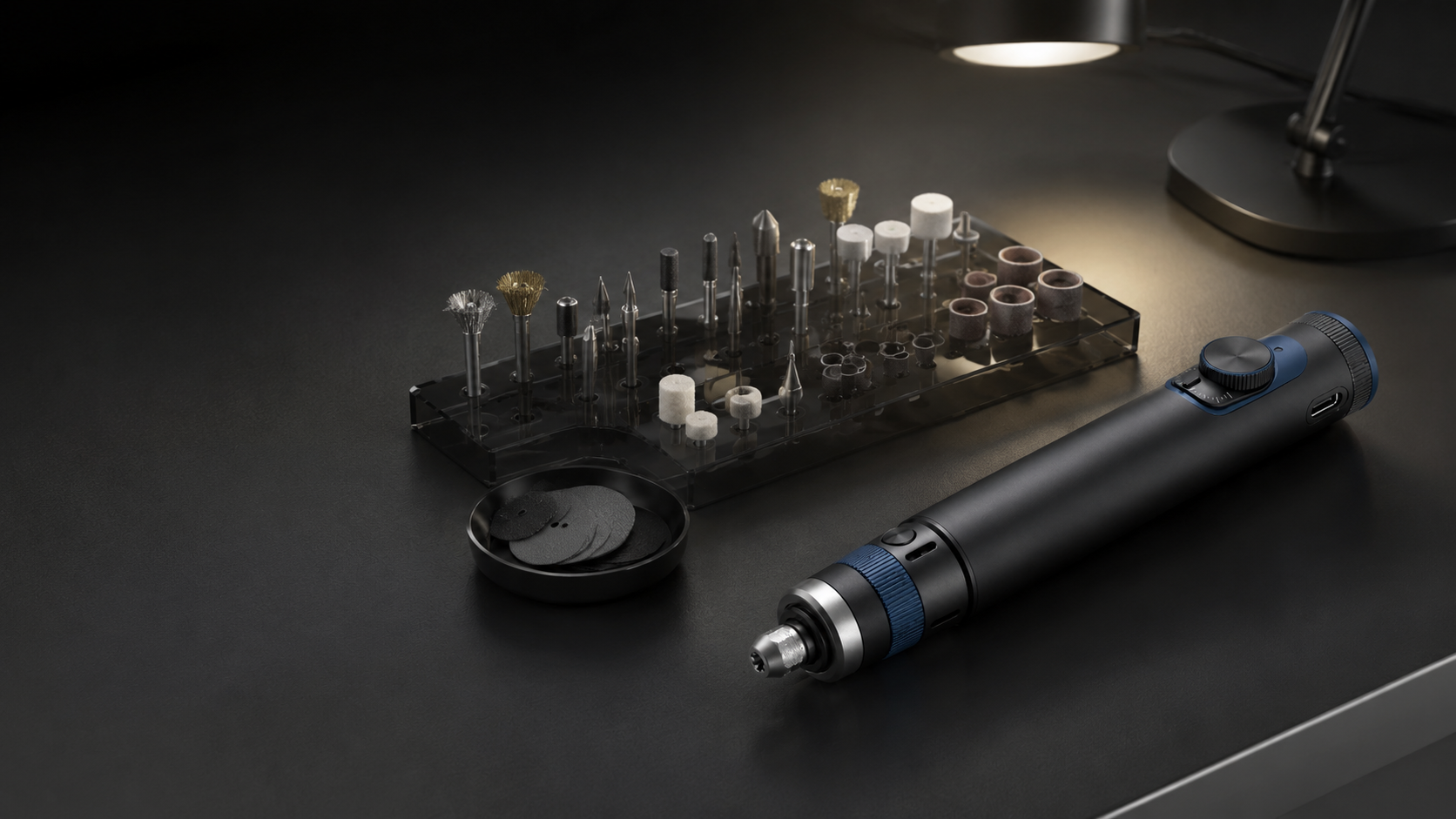 KOVA Precision Rotary Tool Kit lifestyle detail