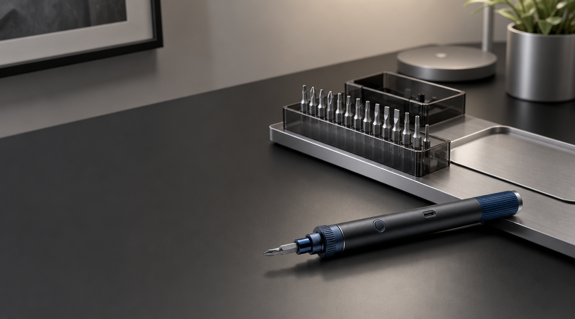 KOVA Electric Precision Screwdriver Set lifestyle detail
