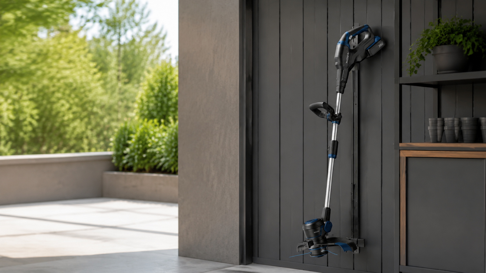 KOVA 20V Brushless Cordless String Trimmer lifestyle detail